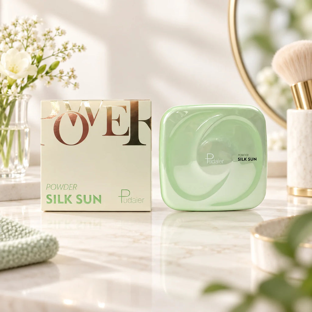 Pudaier Kompaktpuder Silk Sun in einer hellen Beauty Szene