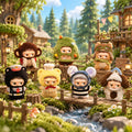 MONBOO Forest Town Blind Box in einer Waldszene