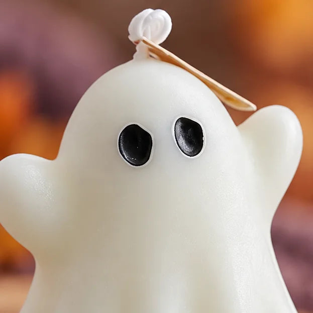 Detail der weißen Wachsoberfläche