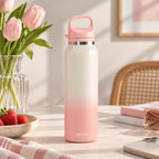 Macaron Isolierflasche in Rosa mit 500 ml Fassungsvermögen