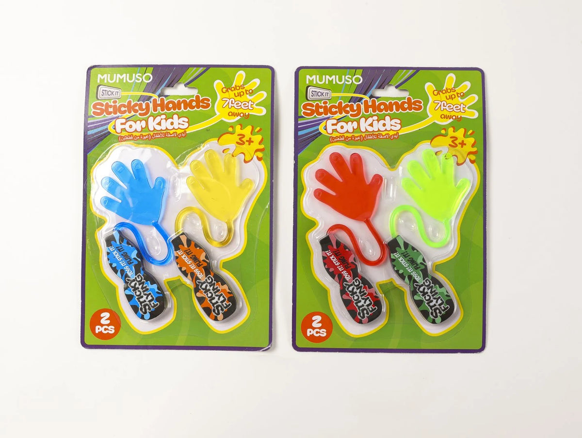 Klebrige Hände für Kinder Zweierpack Produktansicht