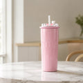 Macaron Isolier Kaffeebecher 500 ml in Rosa quadratische Szenenansicht