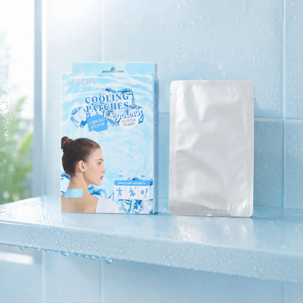 Glacier kleine Kühlpflaster im 8er Pack in kühler Badszene