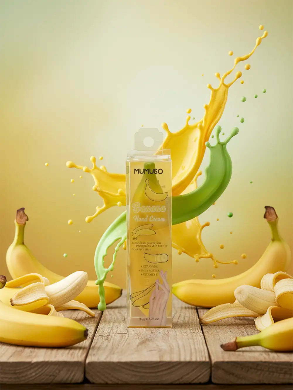 Handcreme mit Bananen-Design, 35 g (Gelb)