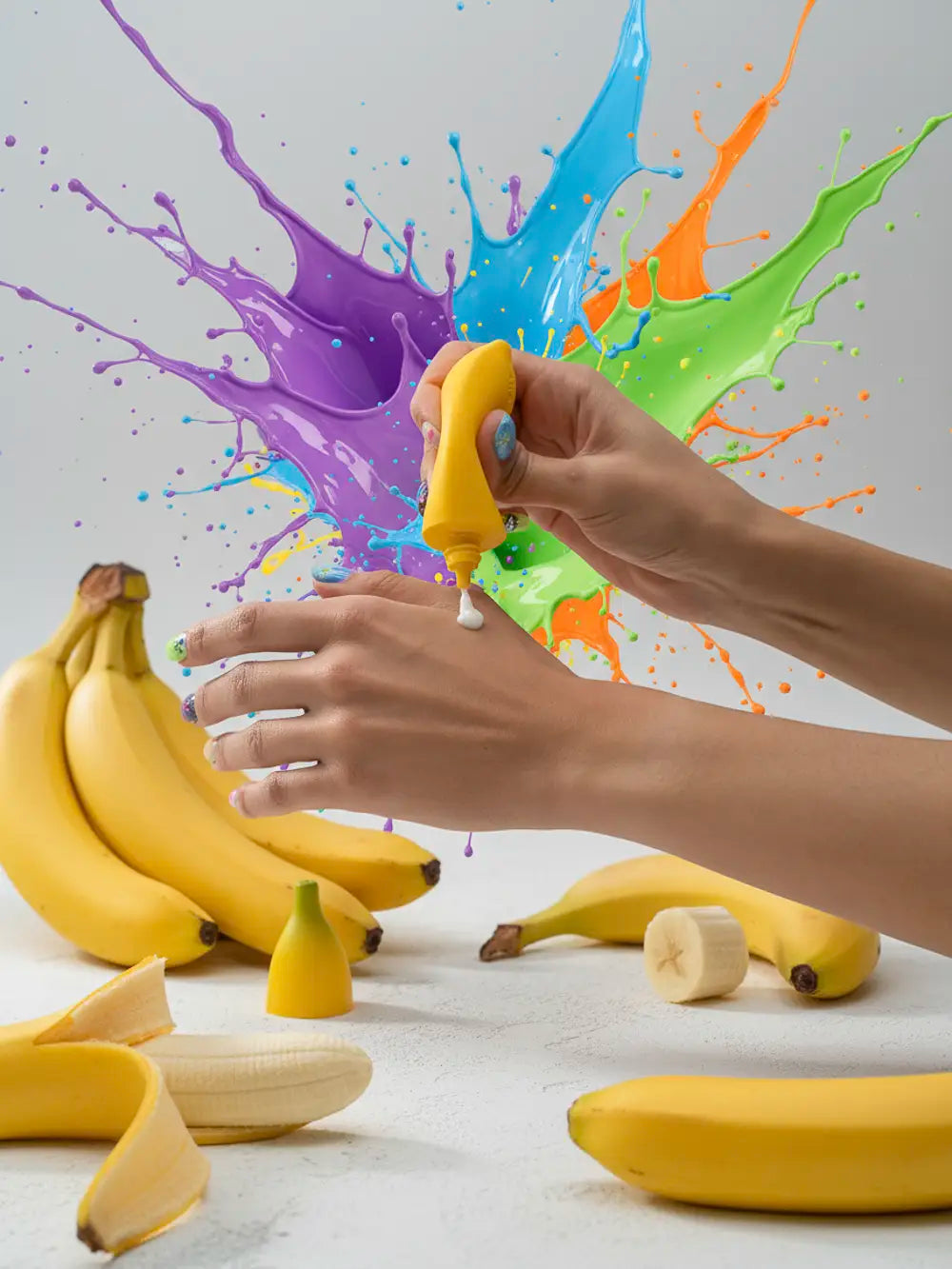 Handcreme mit Bananen-Design, 35 g (Gelb)