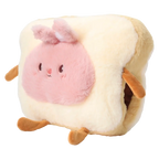 Handwärmer-Kissen mit Toast-Design für Hände, ca. 300 g (Beige/Rosa)