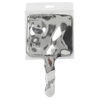 Handspiegel aus Kunststoff mit modernem Design (Silber)