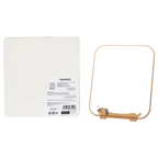 Tischspiegel mit Hund-Design, Standfuß (Braun)