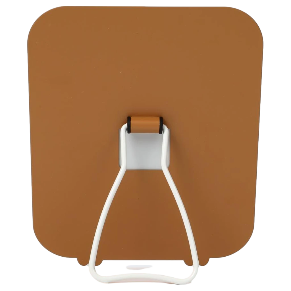 Tischspiegel mit Hund-Design, Standfuß (Braun)