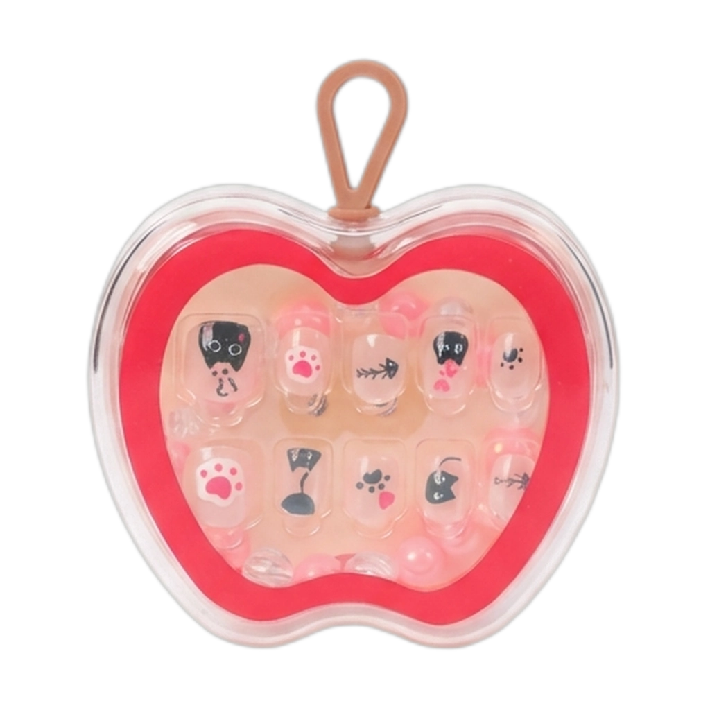 Press On Nails For Kids (Black Cat)