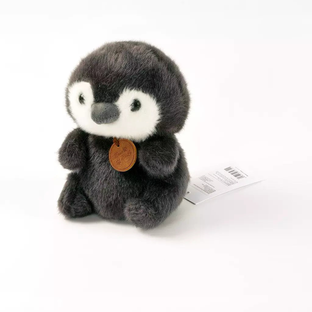 Flauschiger Plüsch-Pinguin Kuscheltier, Flauschig-Serie (Grau)