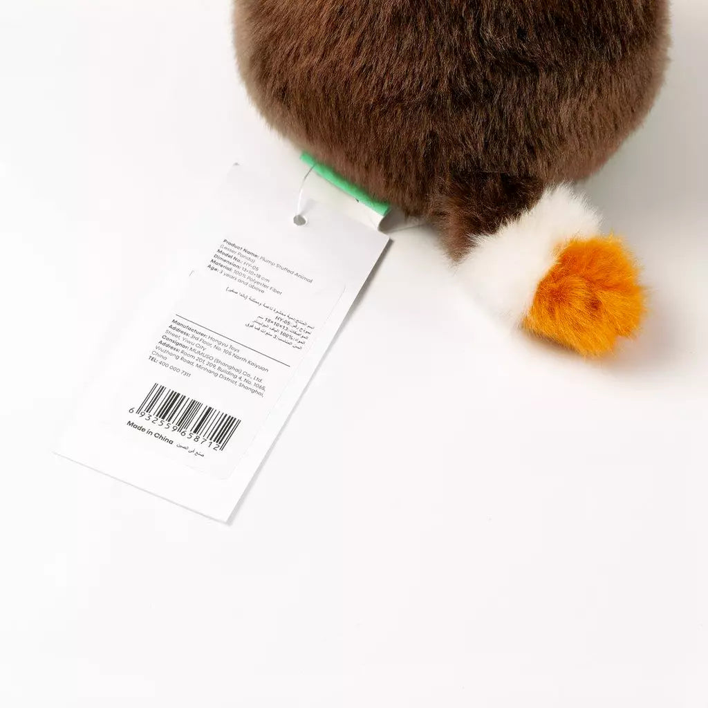 Flauschiger Plüsch-Kleiner Panda Kuscheltier (Braun/Orange)