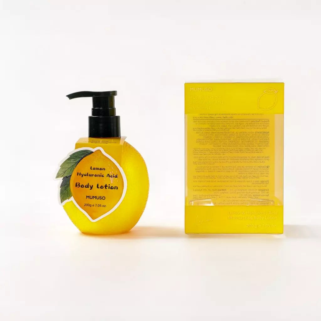 Feuchtigkeitsspendende Körperlotion mit Zitrone und Hyaluronsäure, 200 g (Gelb)