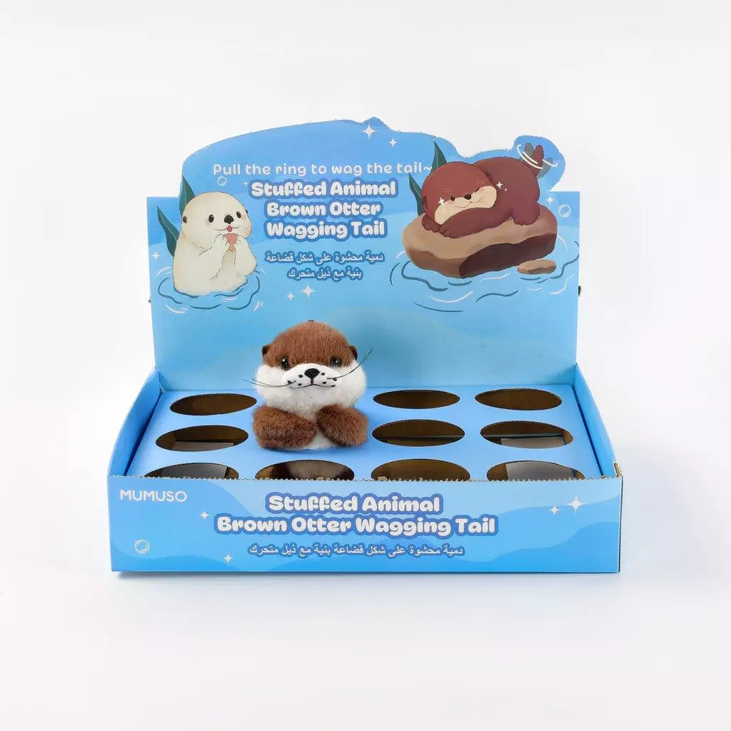 Otterchen mit wedelndem Schwanz, Plüschtier (Braun)