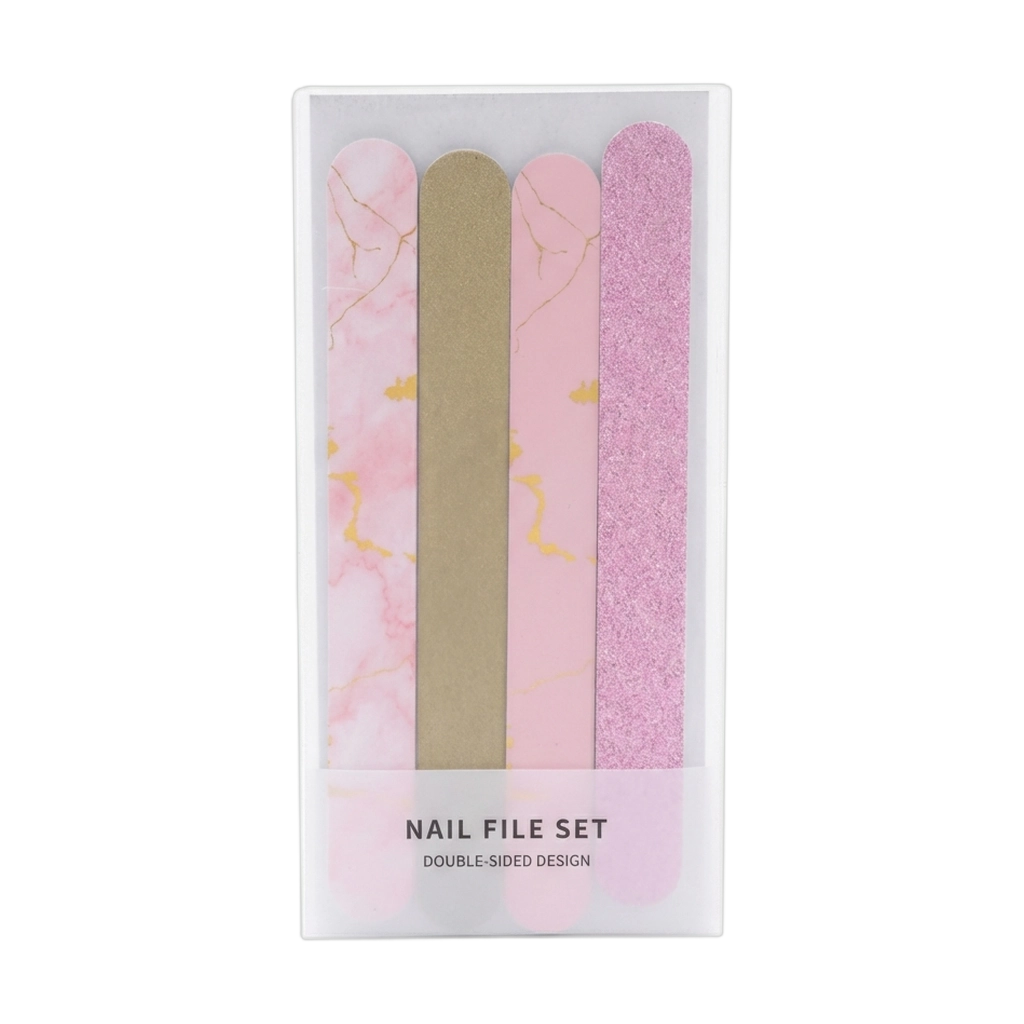 Nail File Set, 4psc., (Pink)