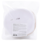 Runder Wäschesack Mesh für BHs, 17 × 15 cm (Weiß/Khaki)