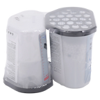 2er-Pack Feuchtigkeitsabsorber mit Aktivkohle, 550 ml (Schwarz)