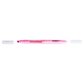 Doppelseitiger Textmarker mit fluoreszierender Tinte (Pink)