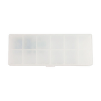 Aufbewahrungsbox mit 12 Fächern, tragbar und transparent (Transparent)