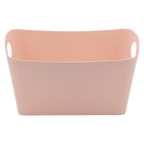 Großer Aufbewahrungskorb aus Polypropylen für Haushalt und Kleidung (Rosa)