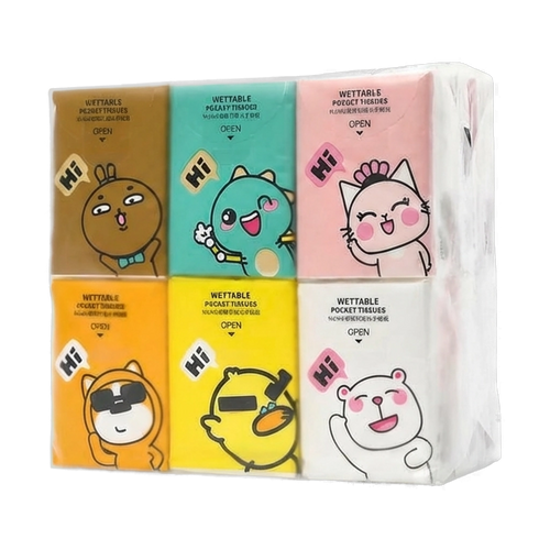 18er-Pack Feuchttücher aus natürlichem Zellstoff, 290 g (Mehrfarbig)