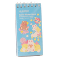 Spiral-Stickerbuch mit Paradise-Design, 50 Seiten (Blau)