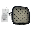 Kompakte Kosmetiktasche aus Netzmaterial mit Herz-Design (Khaki)