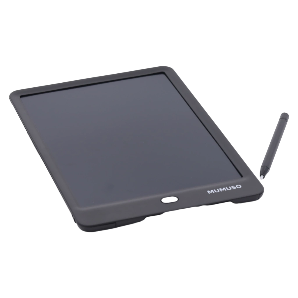 LCD-Schreibtablett für Kinder aus HIPS+LCD, wiederverwendbare Schreibfläche (Schwarz)