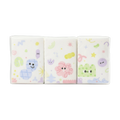 6er-Pack Taschentücher aus natürlichem Zellstoff (Weiß/Rosa/Blau)