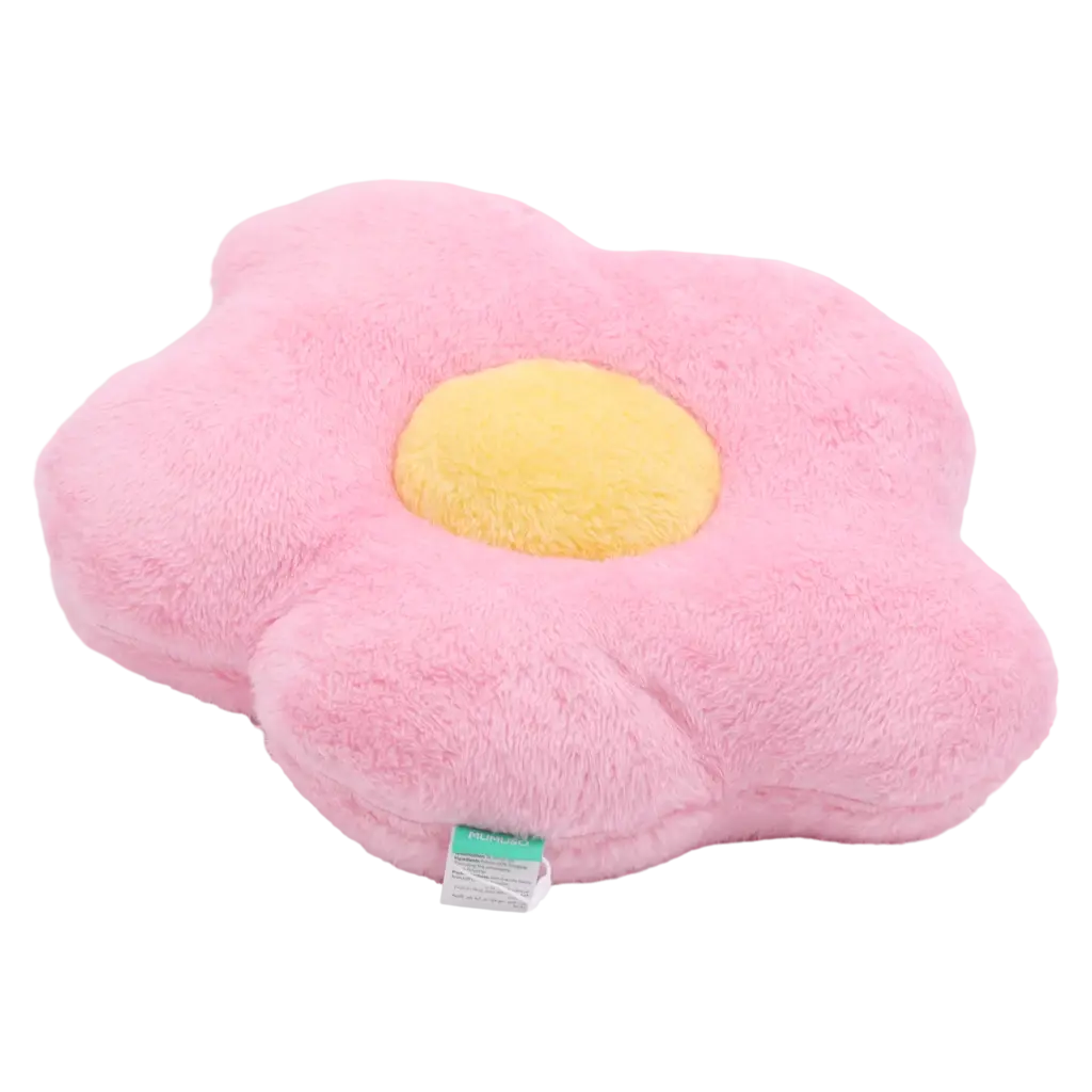 Dekokissen ultraweich mit Blumen-Design, 281 g (Rosa/Gelb)