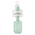 Kunststoff-Haarbürste mit ergonomischem Griff (Mint)