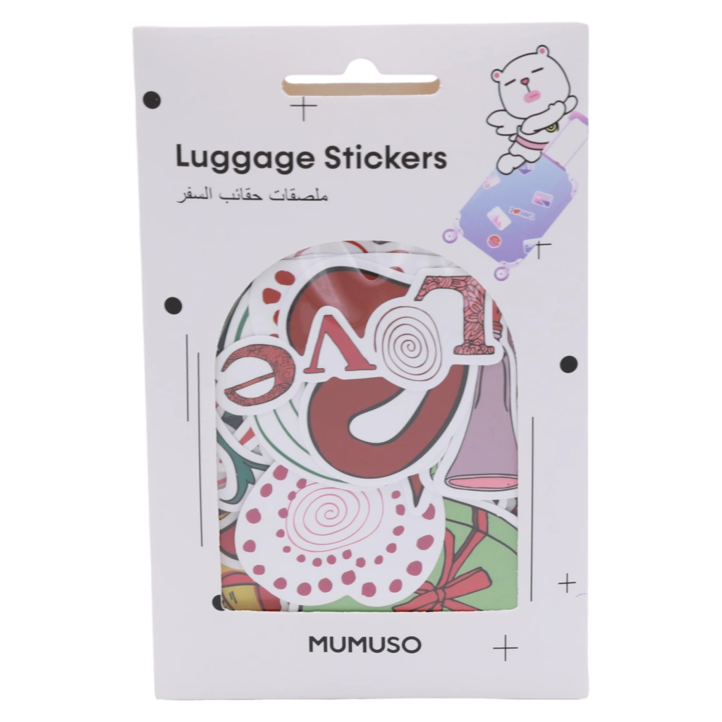 Sticker-Set aus PVC mit buntem Print für Koffer, Laptop und Hefte (Mehrfarbig)