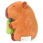 Kuscheltier Capybara mit Avocado zum Kuscheln (Braun/Grün)