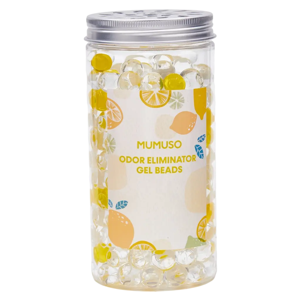 Geruchsneutralisator Gel-Perlen Zitronenduft, 300 g (Transparent)