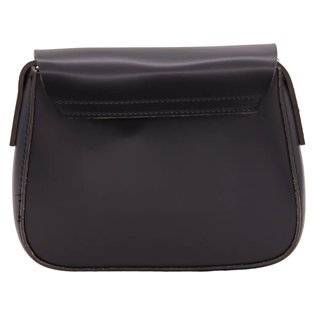Crossbody Schultertasche in kompaktem Format (Schwarz)