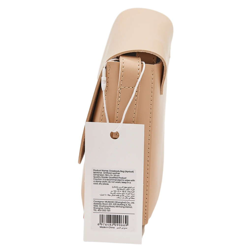 Crossbody Bag Schultertasche, kompaktes Format (Apricot)