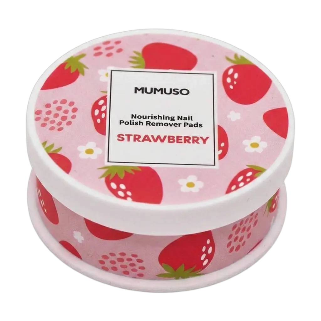 Nourishing Nail Polish Remover Pads, Strawberry