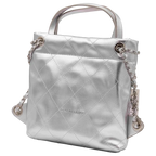 Rucksack mit Metallic-Design, kompakt (Silber)