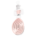 Hohlstruktur-Haarbürste aus Kunststoff zum Entwirren, ergonomisch (Rosa)