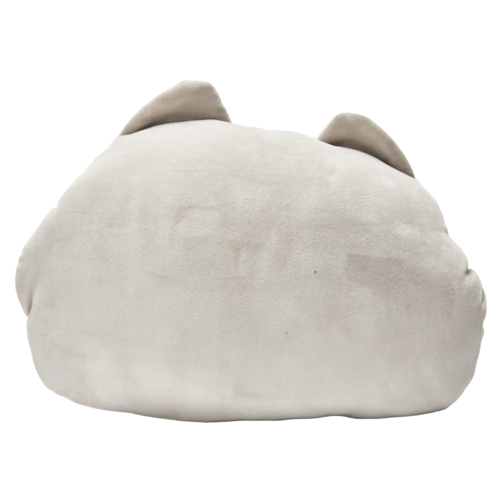 Handwärmerkissen mit Katzen-Design, weich gepolstert (Grau/Weiß)