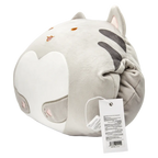 Handwärmer-Kissen mit Katzen-Design für Kinder und Erwachsene (Hellgrau/Weiß), kuschelig, vielseitig einsetzbar