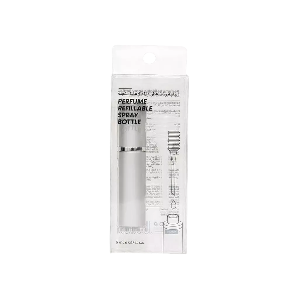 Nachfüllbare Parfümzerstäuber-Flasche, 5 ml (Silber)