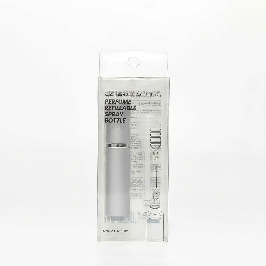 Nachfüllbare Parfümzerstäuber-Flasche, 5 ml (Silber)
