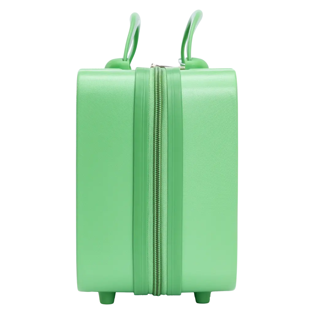 Reisetasche 14 Zoll, Familien-Design für Kinder und Erwachsene (Grün)