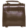 Retro-Rucksack aus PU-Leder mit klassischem Design (Braun)
