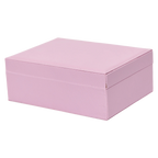 Doppellagige Schmuckbox aus Kunstleder mit Flanell-Innenfutter (Rosa) – weitere Produktansicht