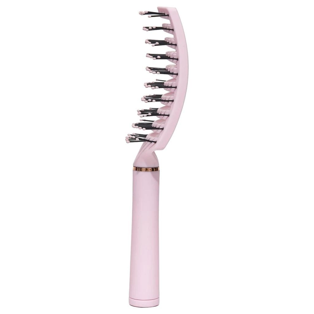Flexible Entwirrbürste aus Kunststoff für alle Haartypen (Rosa)