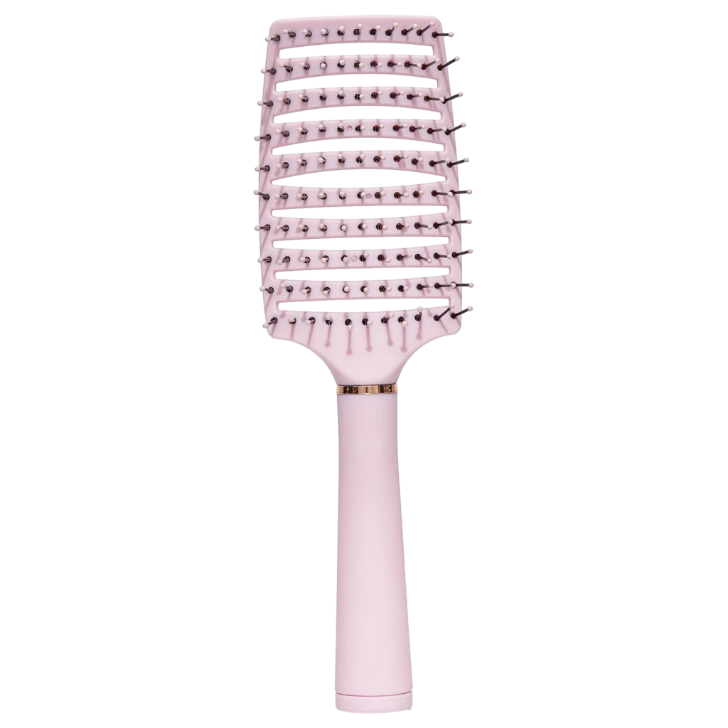 Flexible Entwirrbürste aus Kunststoff für alle Haartypen (Rosa)