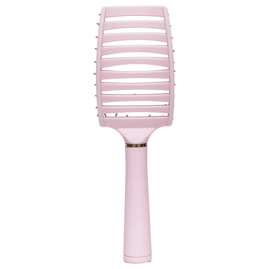 Flexible Entwirrbürste aus Kunststoff für alle Haartypen (Rosa)