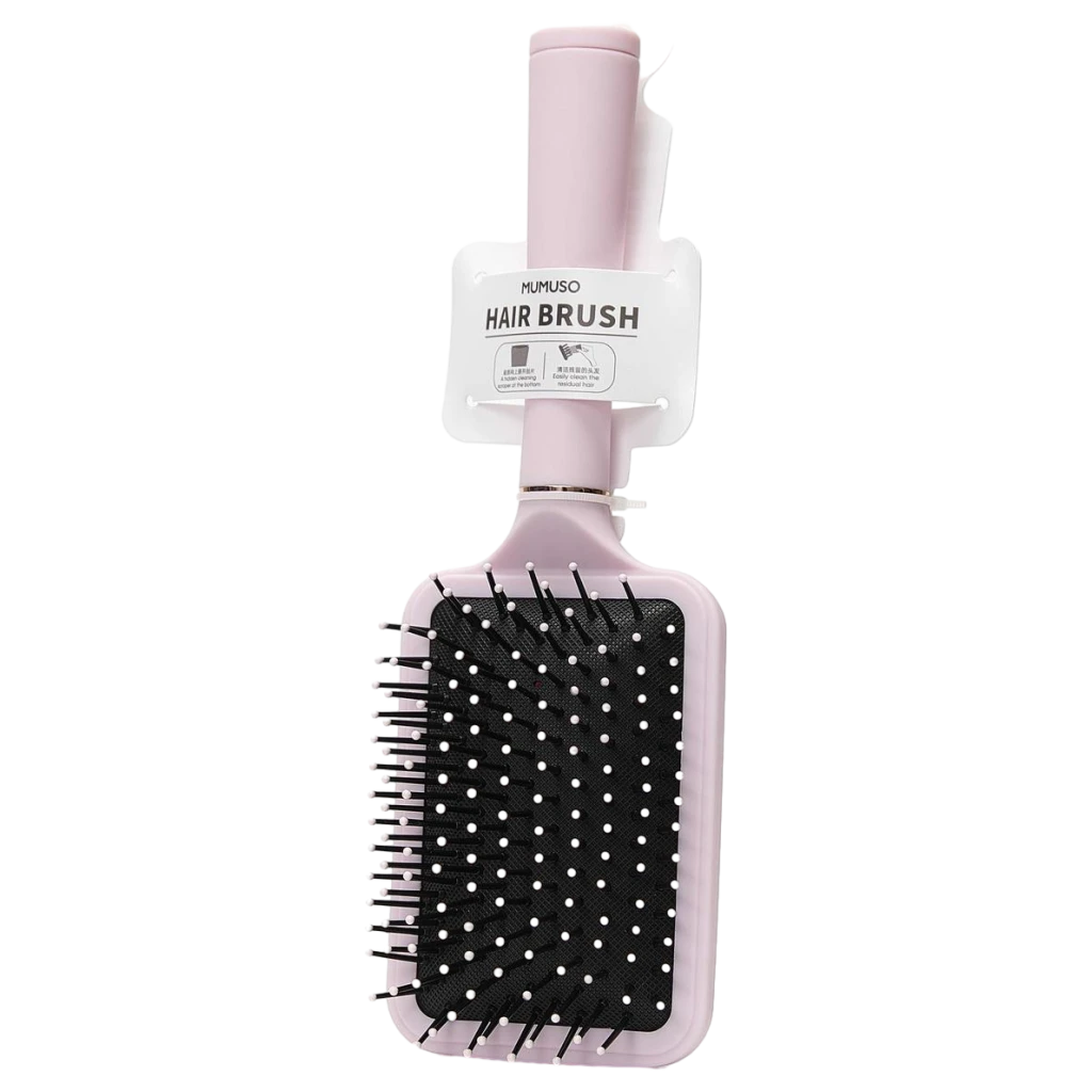 Paddle-Haarbürste aus Kunststoff, groß (Rosa)